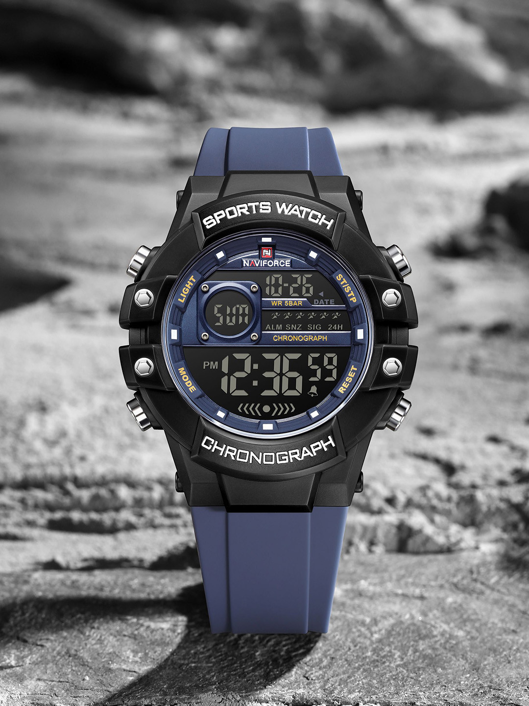Naviforce Men Regular Straps Digital Chronograph Watch NF6102 B-BE-BE