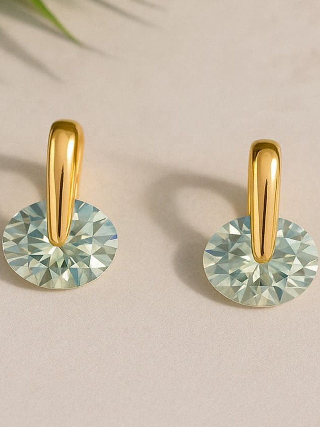 Jewelz Rose Gold Crystal Studs Earrings