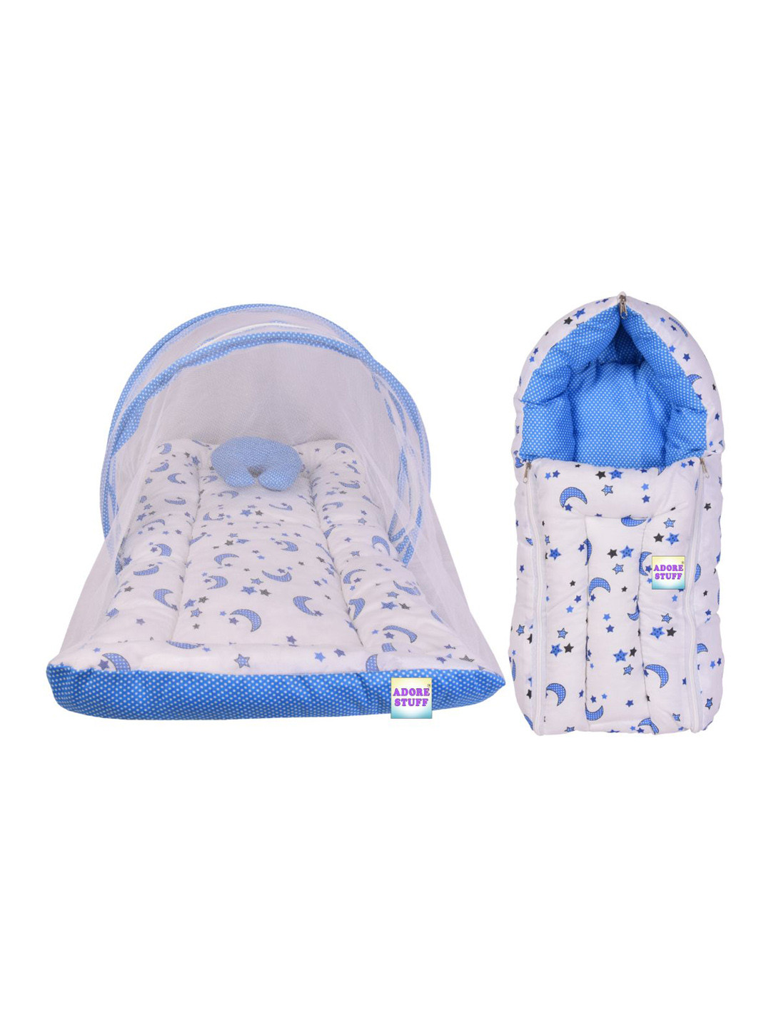 ADORE STUFF Infants Printed Pure Cotton New Born Baby Bed Set