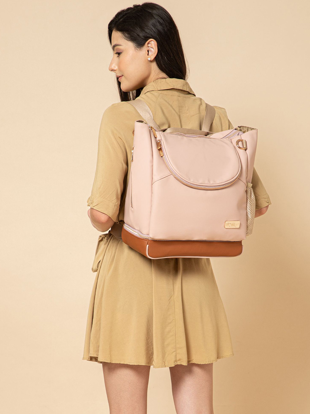 MOMLyf Water Resistant Mavvi Diaper Bag