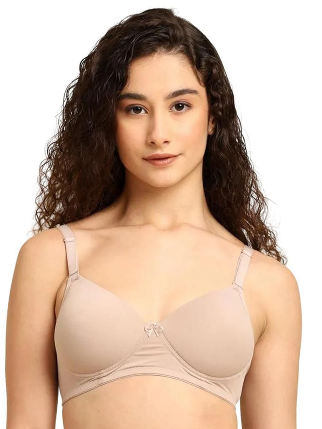 Hnm Hosiery N More Solid Full Coverage Non-Wired Lightly Padded Everyday Bra