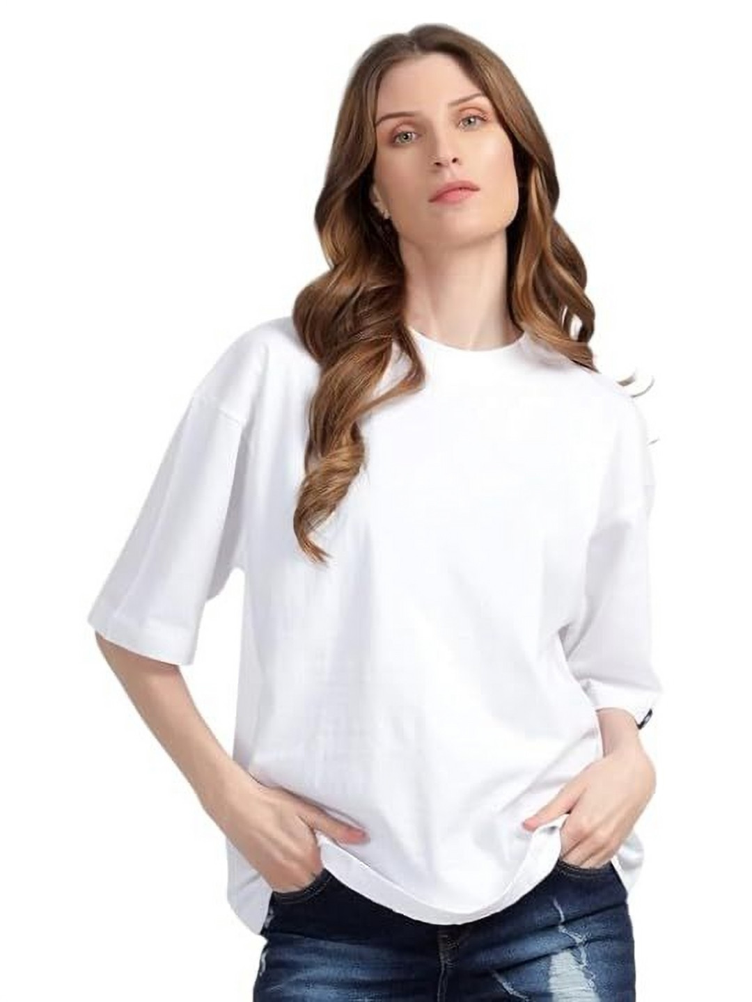 ALONE EAGLE Drop-Shoulder Sleeves Cotton Oversized T-shirt