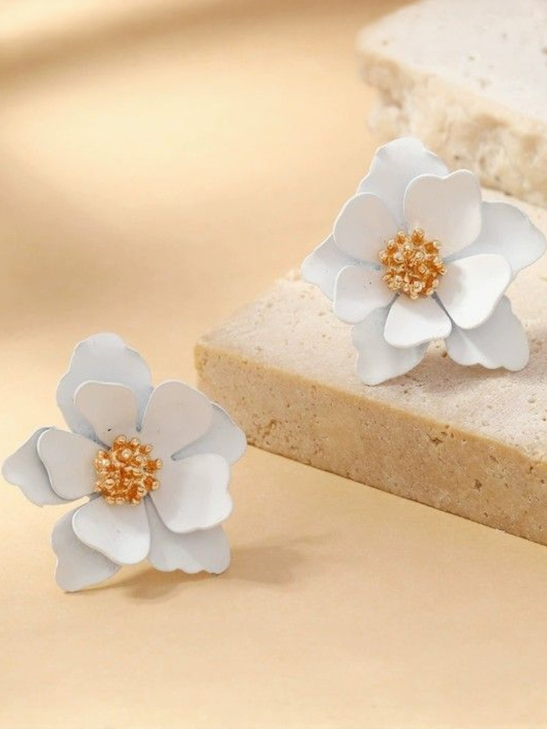AKISON JEWELS Korean Flower Studs Earrings