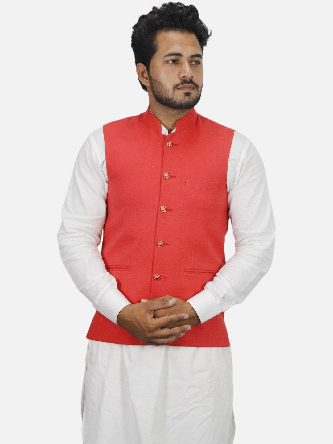 GARGIAN Master Cut Men Red Wool Jackets