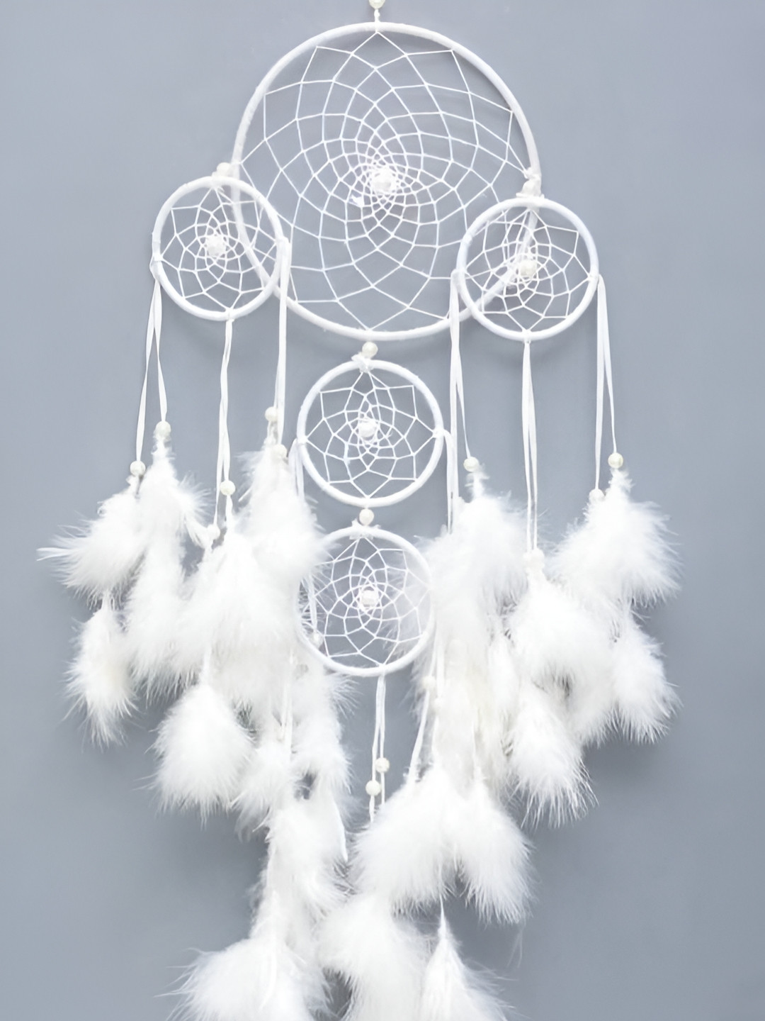 VASTU ART  White Colured Dream Catcher Wall Hanging