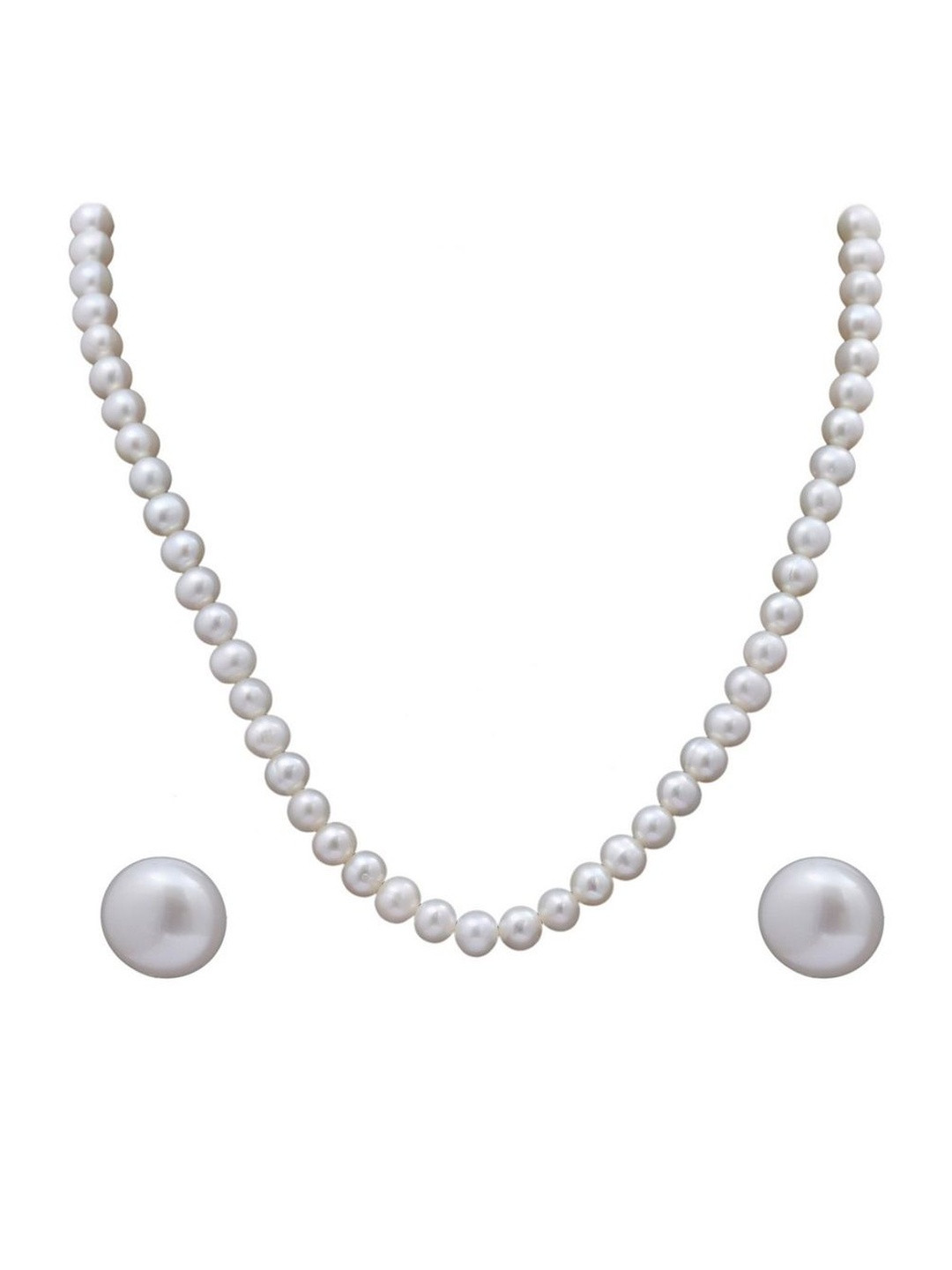 D.D Pearls Pearls-Beaded Necklace and Earrings
