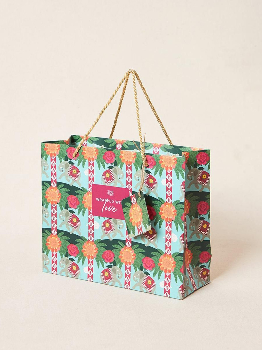 Chumbak Palace Memoirs Floral Printed Rani Bagh Gift Bag With Tag