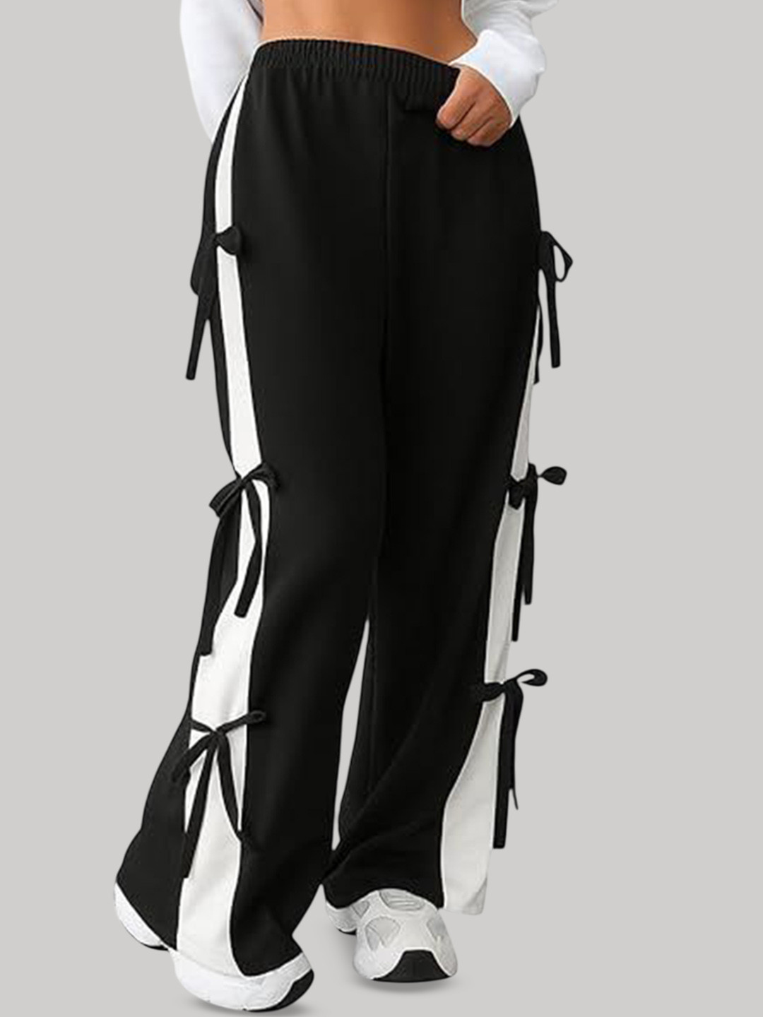 FLEEPSHORT COLLECTION Kids Relaxed Striped Loose Fit Trousers