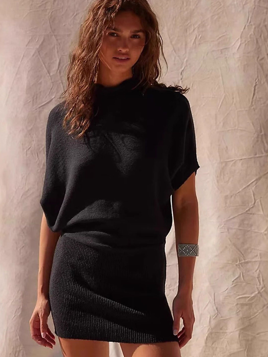 StyleCast Batwing Sleeves Sheath Mini Dress