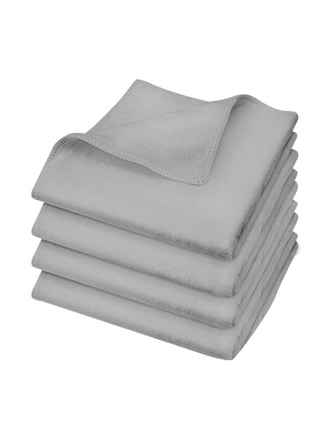 U & U Unique Utilities 4 Pieces Grey 400 GSM Face Towel