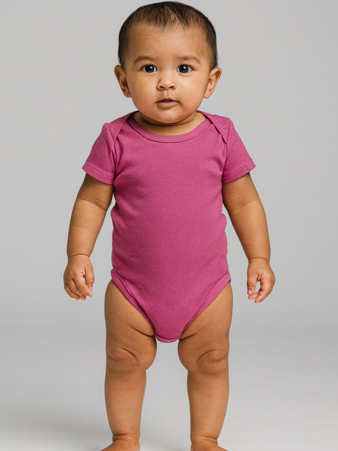 YK Pink Cotton Romper