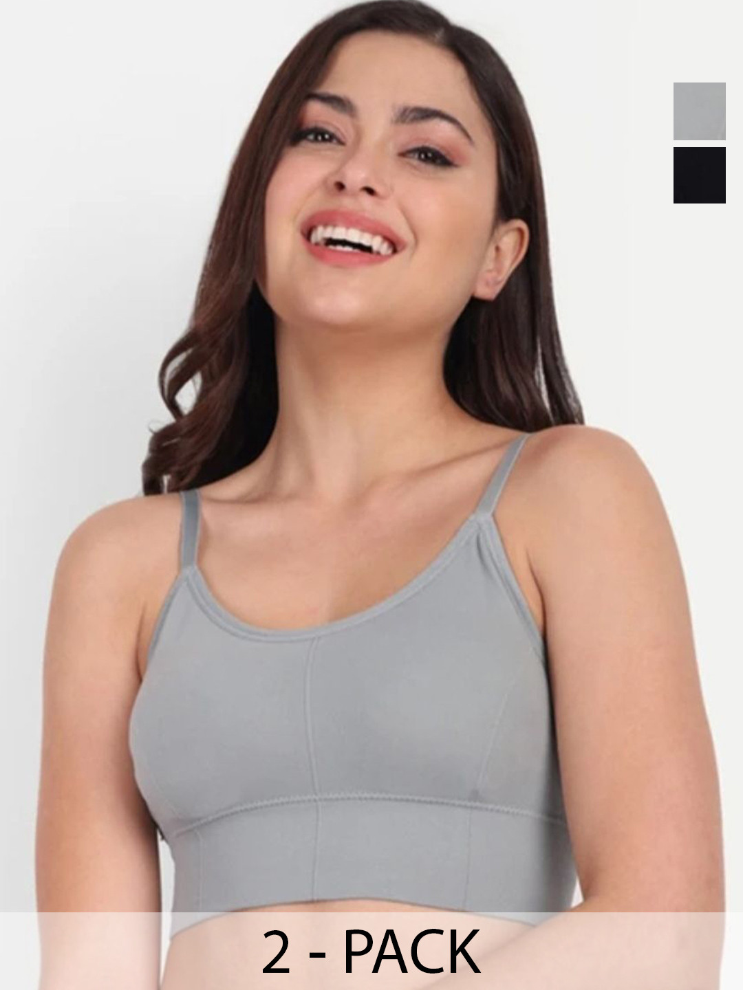 NITYA ART N CRAFT Pack of 2 Solid Non Wired Lightly Padded Bra