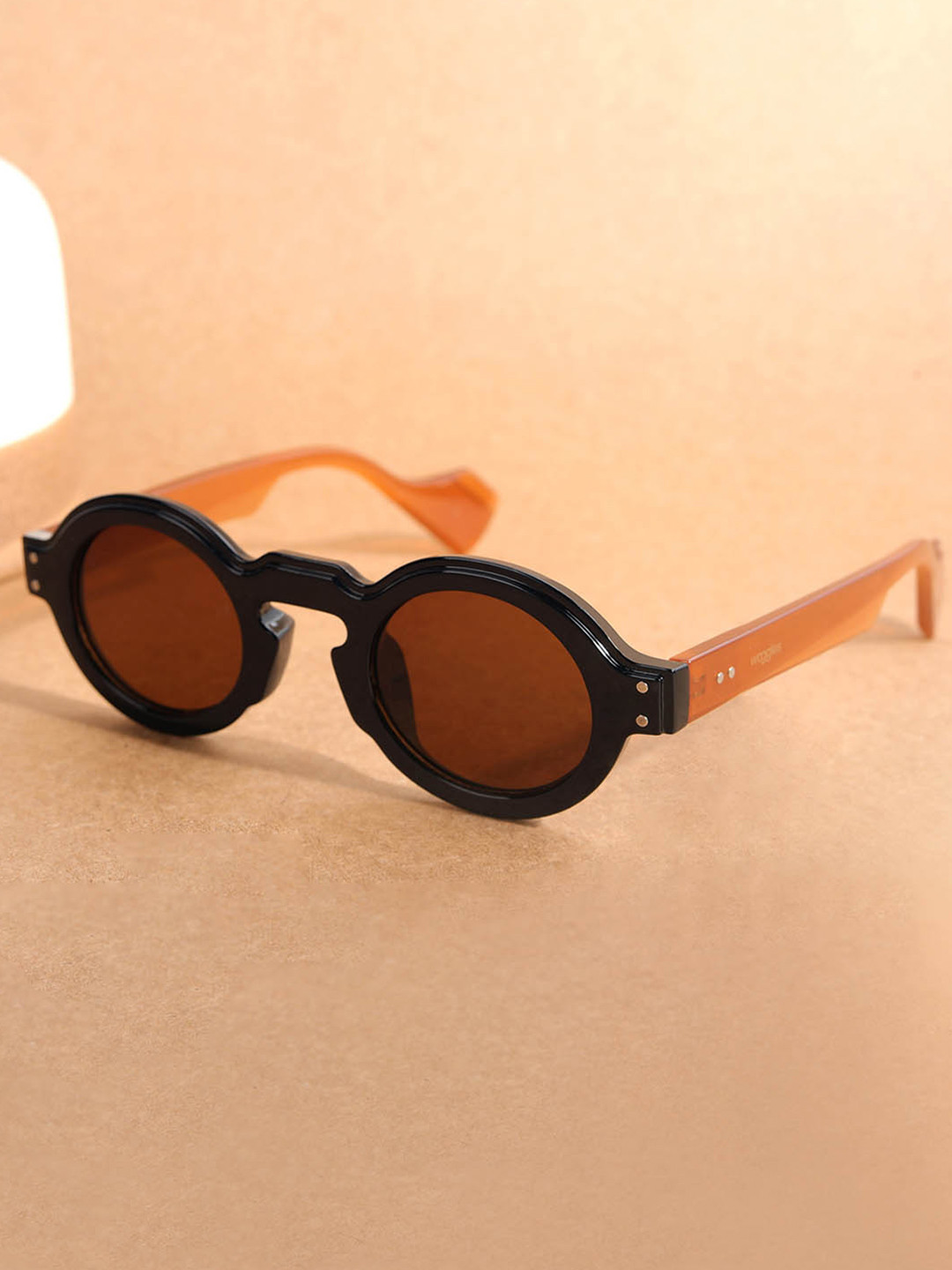 Woggles Unisex Round Sunglasses with UV Protected Lens WOCN-PRO-3897C3