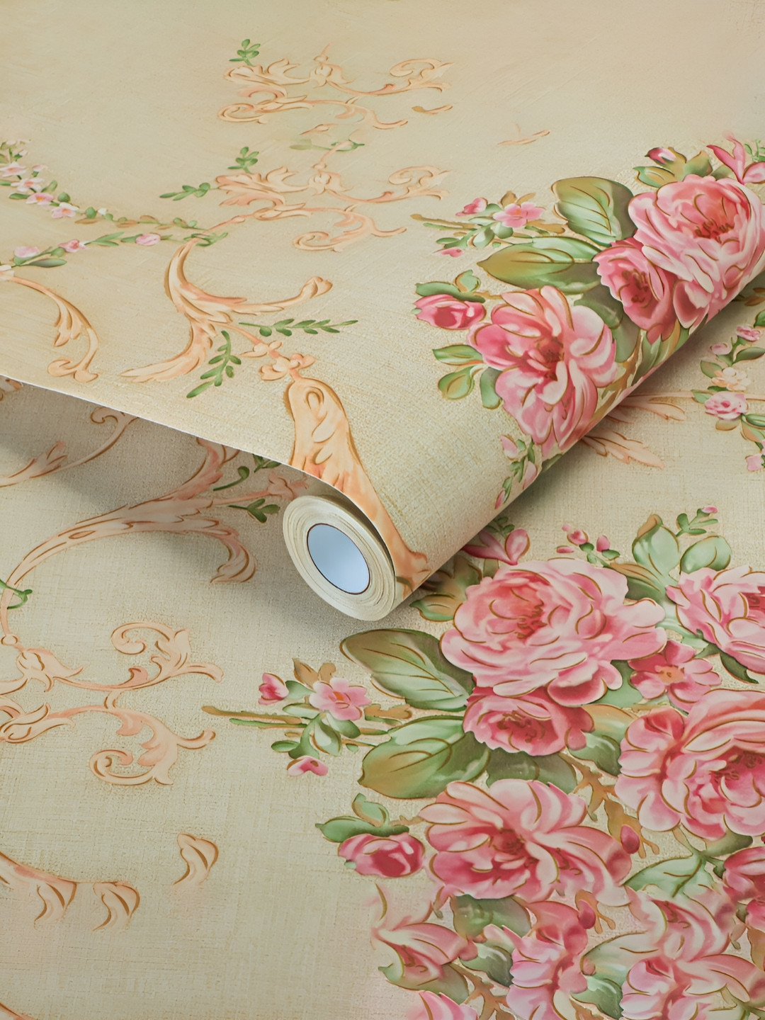 Aura Beige 2 Pieces Printed Waterproof Wallpapers