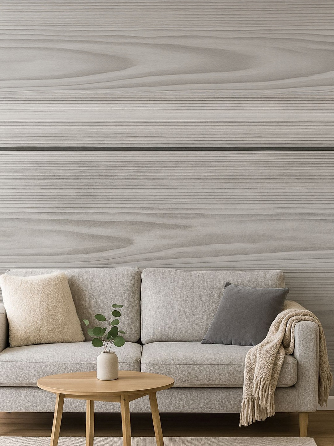 Tiny Shiny Wood Plank Peel & Stick Wallpaper