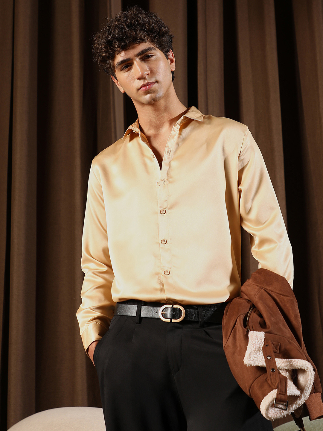 CAHOOT Comfort Satin Casual Shirt