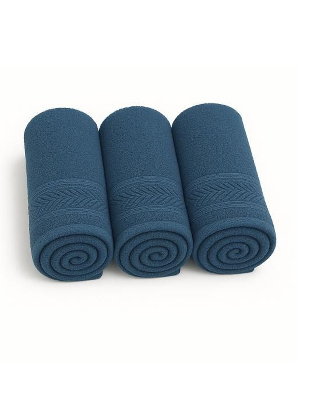 Dollar Pack of 3 Navy Blue Cotton Hand Towel
