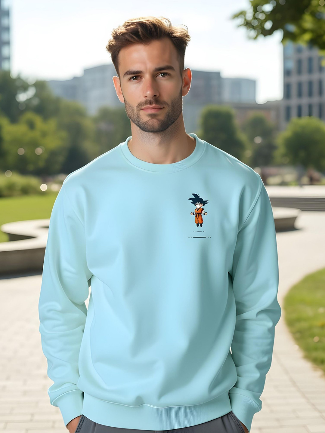 Shopifyy Men Round Neck Full Sleeve Sweatshirt