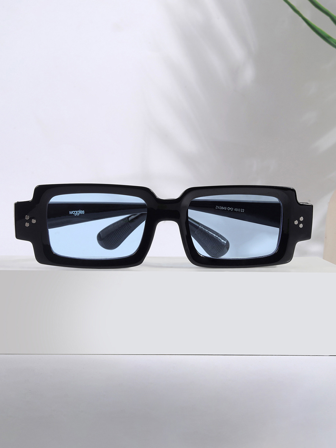 Woggles Unisex Rectangle Sunglasses with  UV Protected Lens WOCN-PR-3849C2