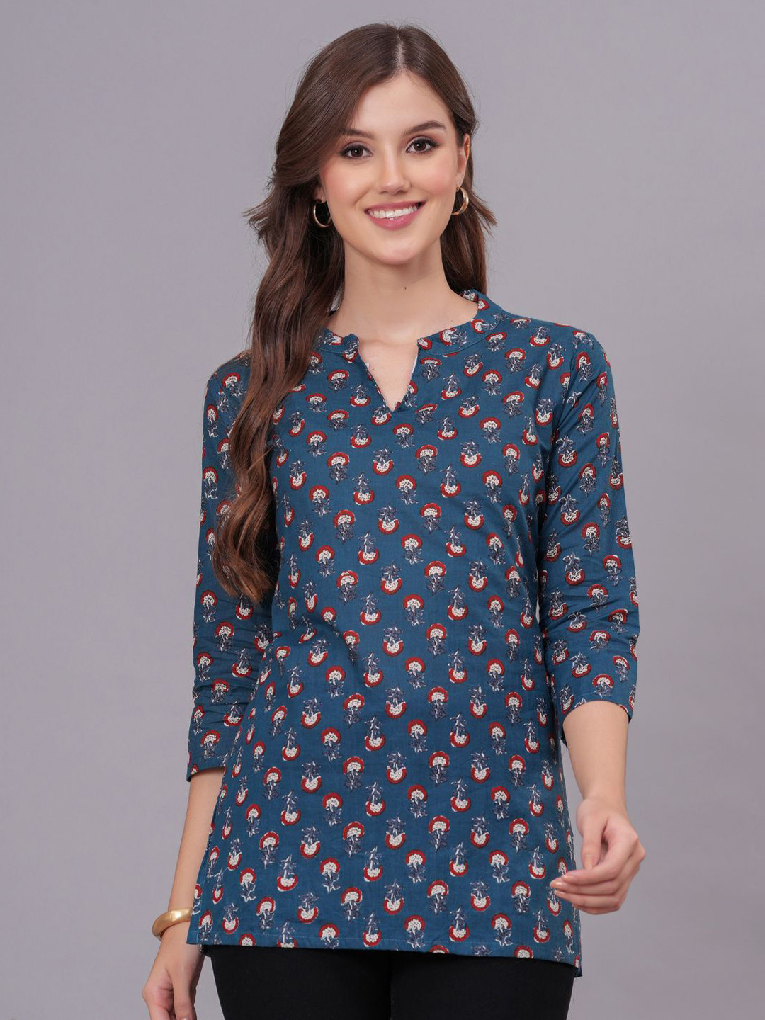 Bachuu Women Floral Printed Pure Cotton Kurti