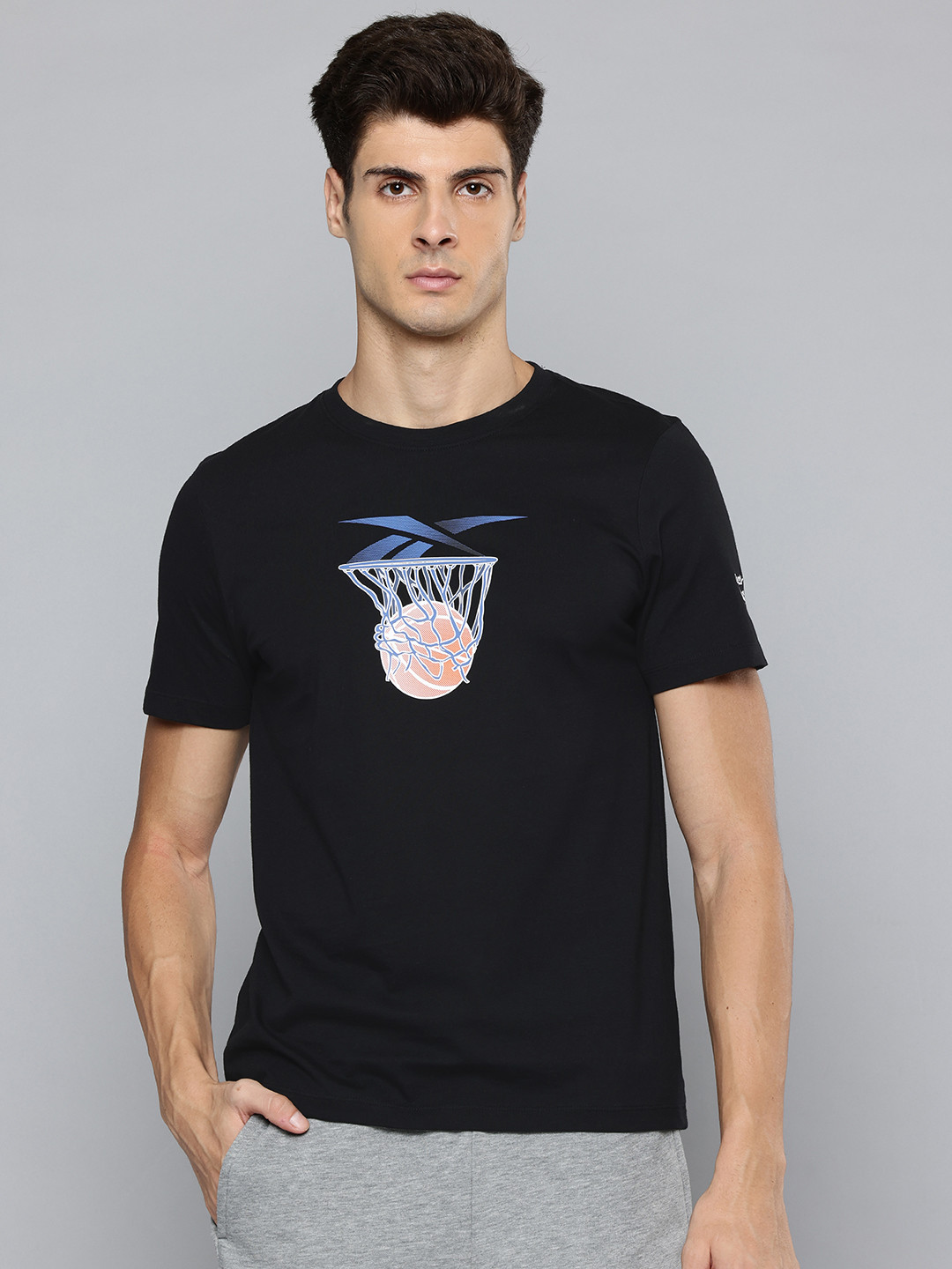 Reebok Graphic Print Basketball T-Shirt