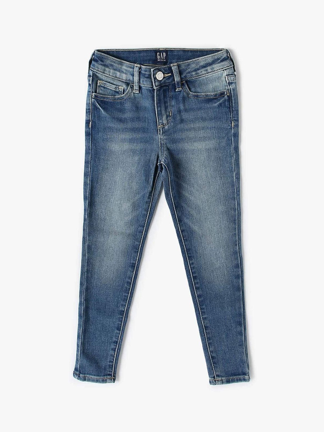 GAP Girls High-Rise Faded Skinny Fit Jeans