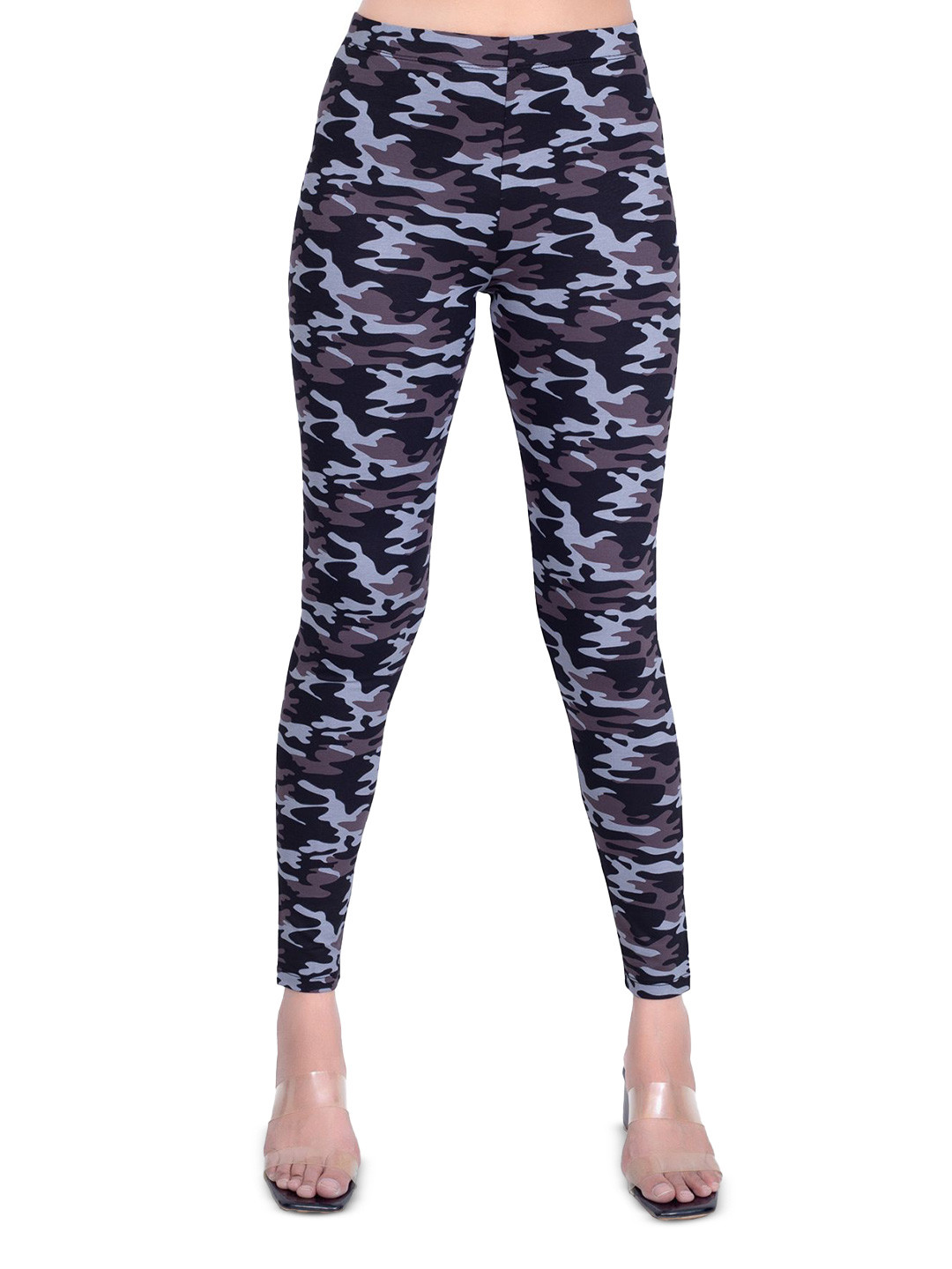 ONE SKY Camouflage Printed Ankle-Length Leggings