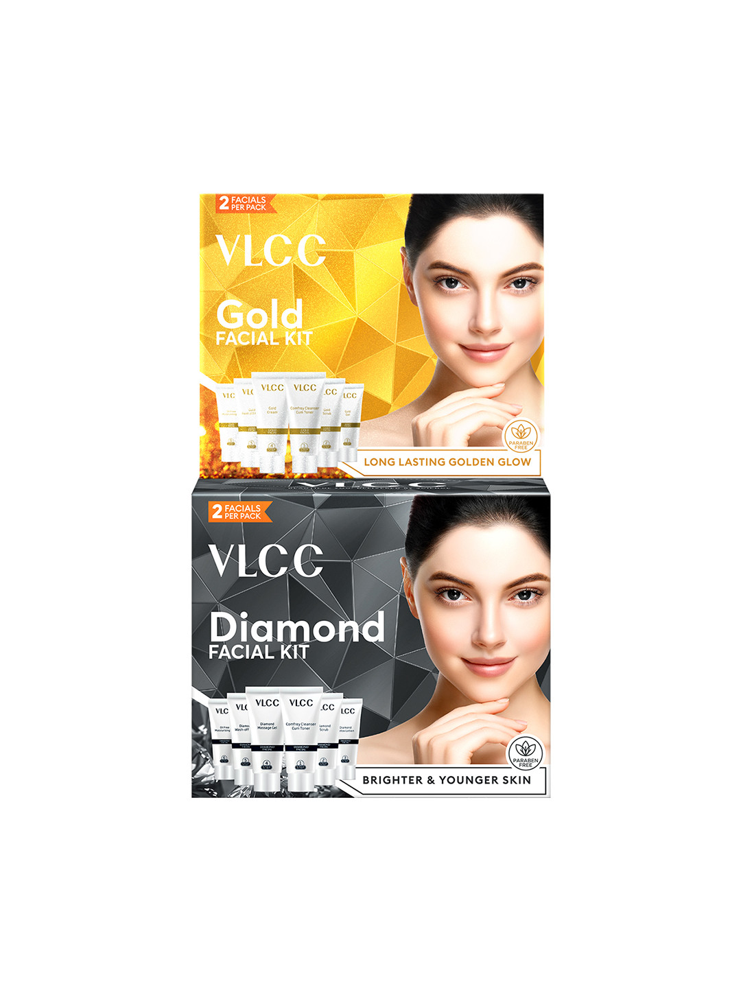 VLCC Set of Diamond Polishing & Gold Single Facial Kit