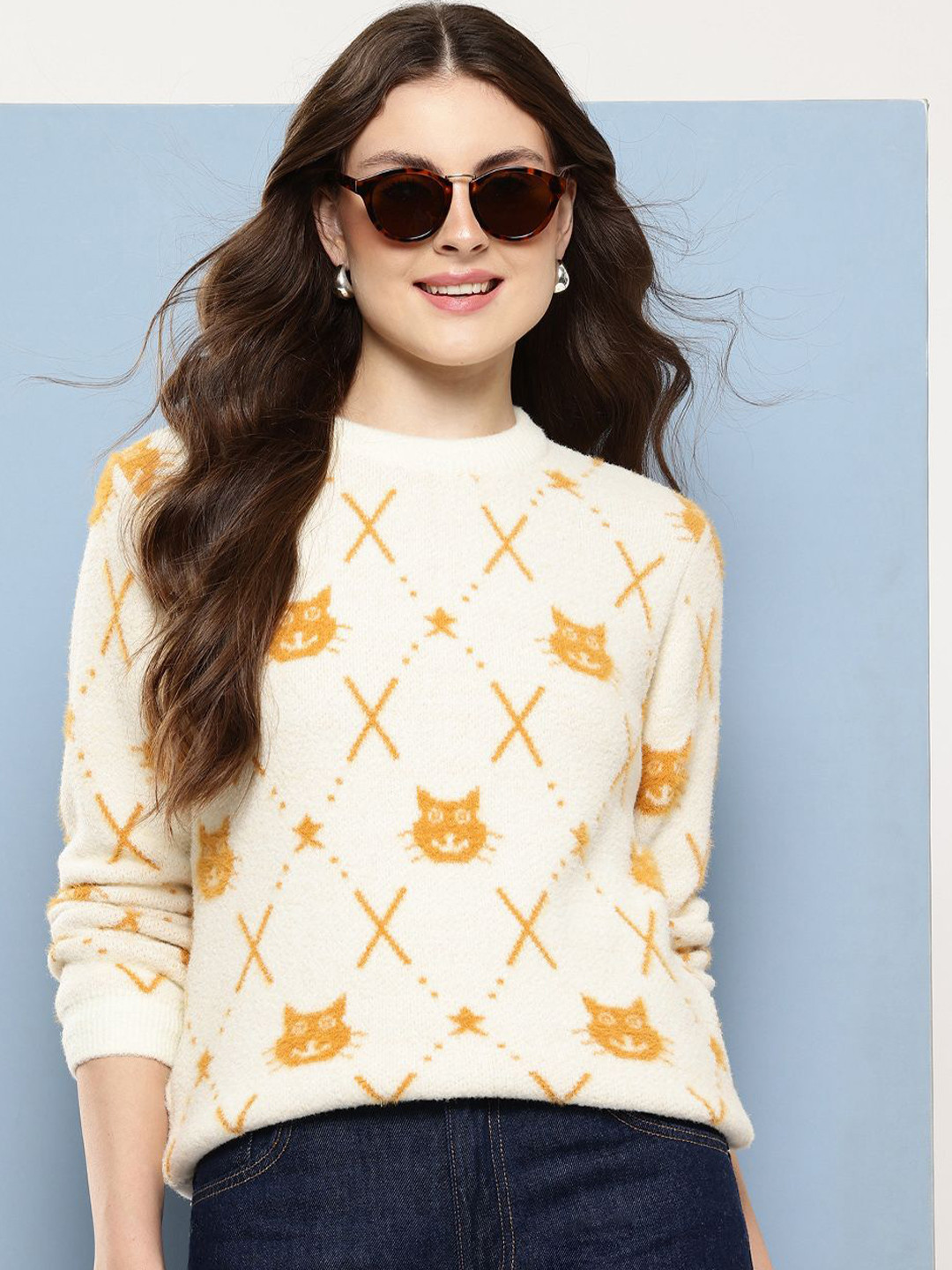 BAESD Women Animal Woollen Pullover