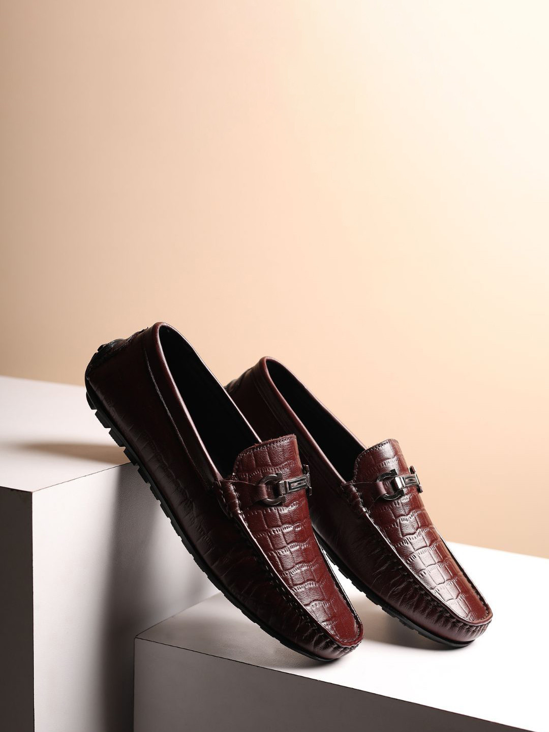 Hayes London Men Square Toe Formal Loafers