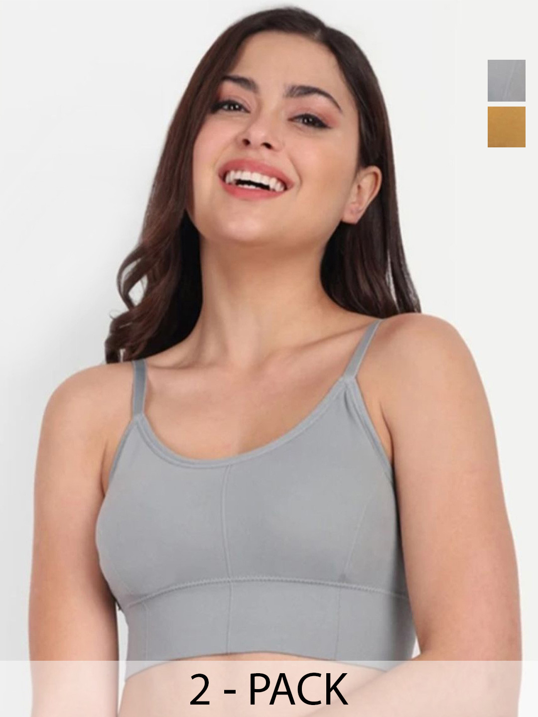 THE SHINE COLLECTION Women Pack Of 2 Full Coverage Lightly Padded Beginners Bra