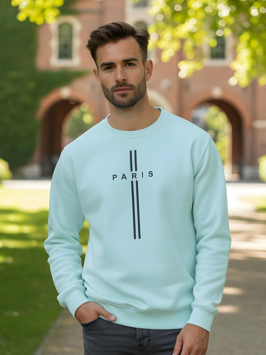 Shopifyy Men Pullover Sweatshirt