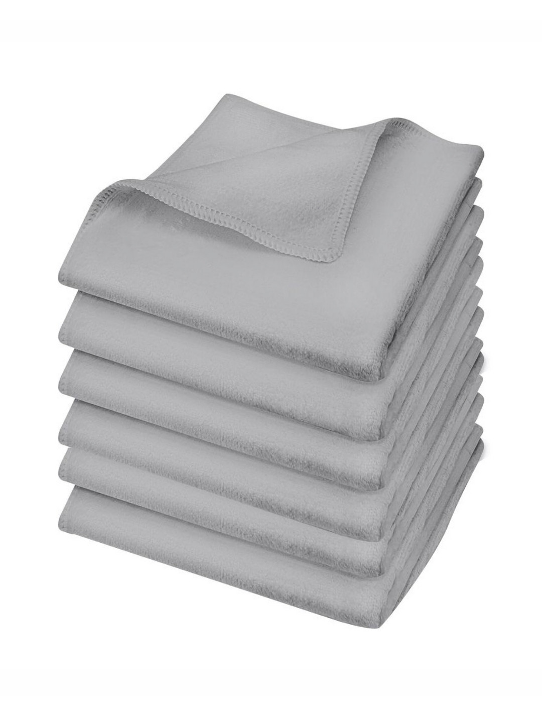 U & U Unique Utilities 6 Pieces Grey 400 GSM Face Towels