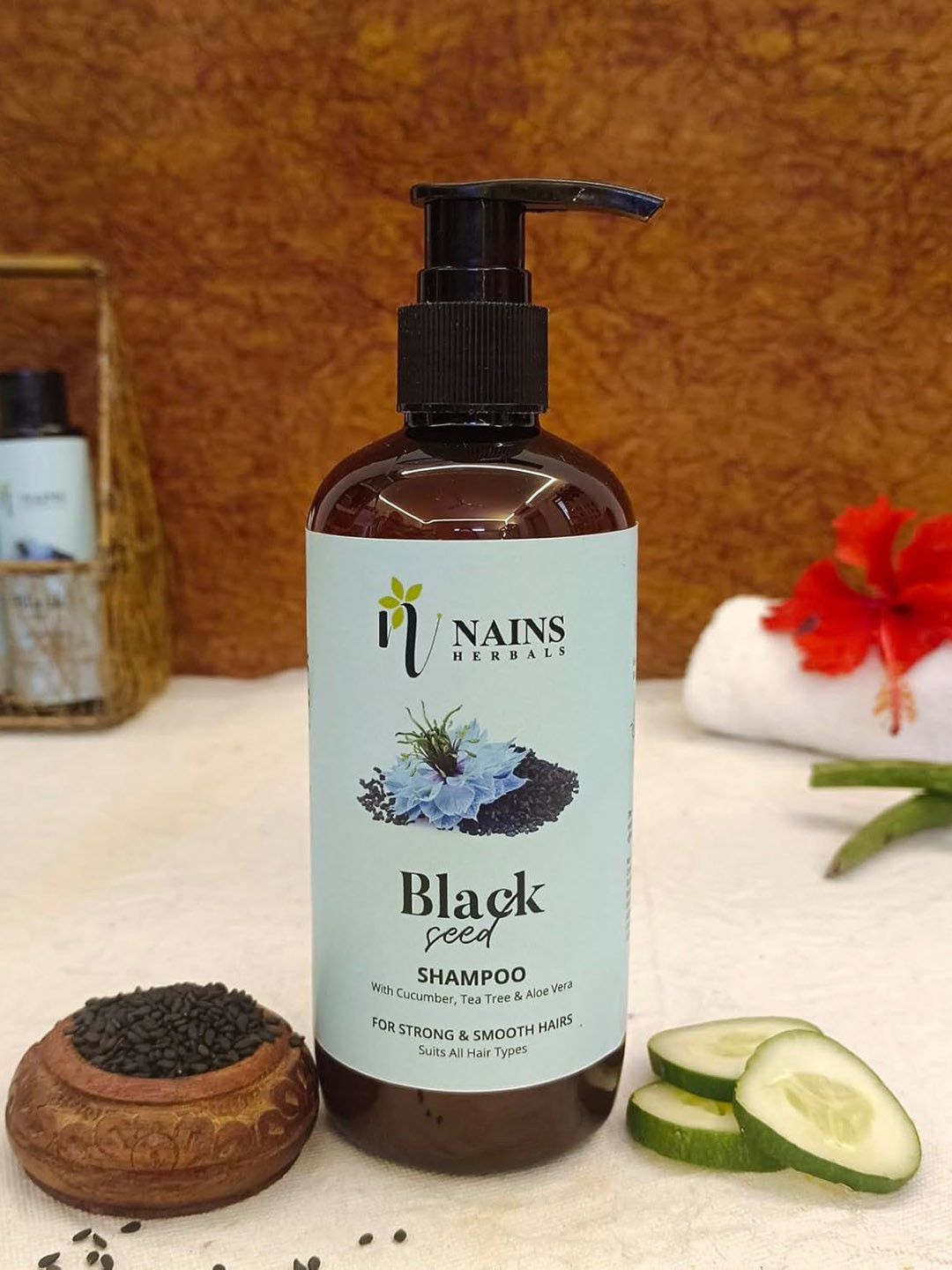 NAINS HERBALS Black Seed Hair Shampoo With Aloe Vera For Nourishment - 300 ml