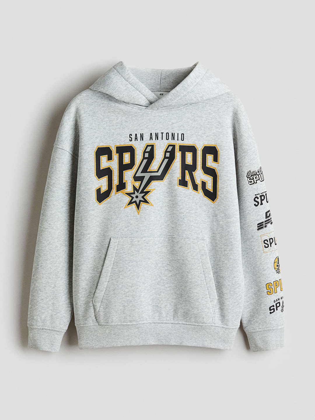 H&M Boys Grey Printed Hoodie