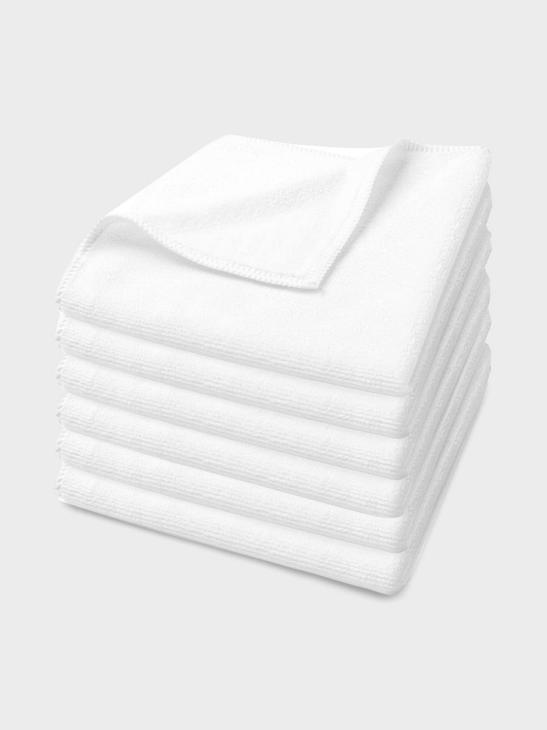 U & U Unique Utilities 6 Pieces White 400 GSM Face Towels