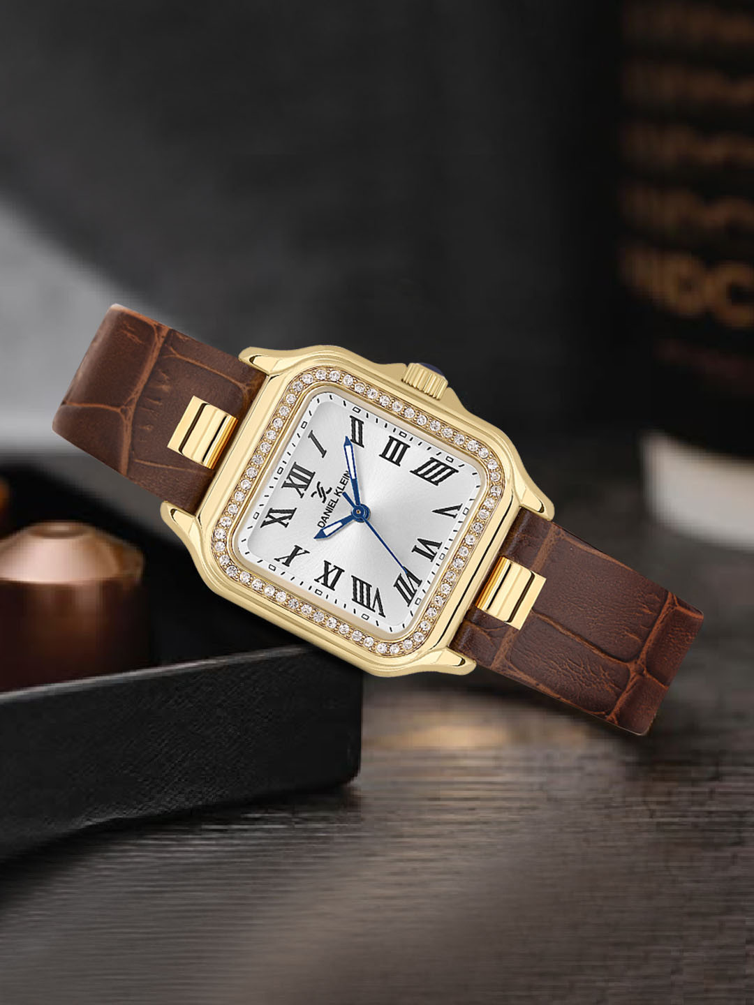 Daniel Klein Women Premium Lady Textured Straps Analogue Automatic Watch DK.1.14039-2_N