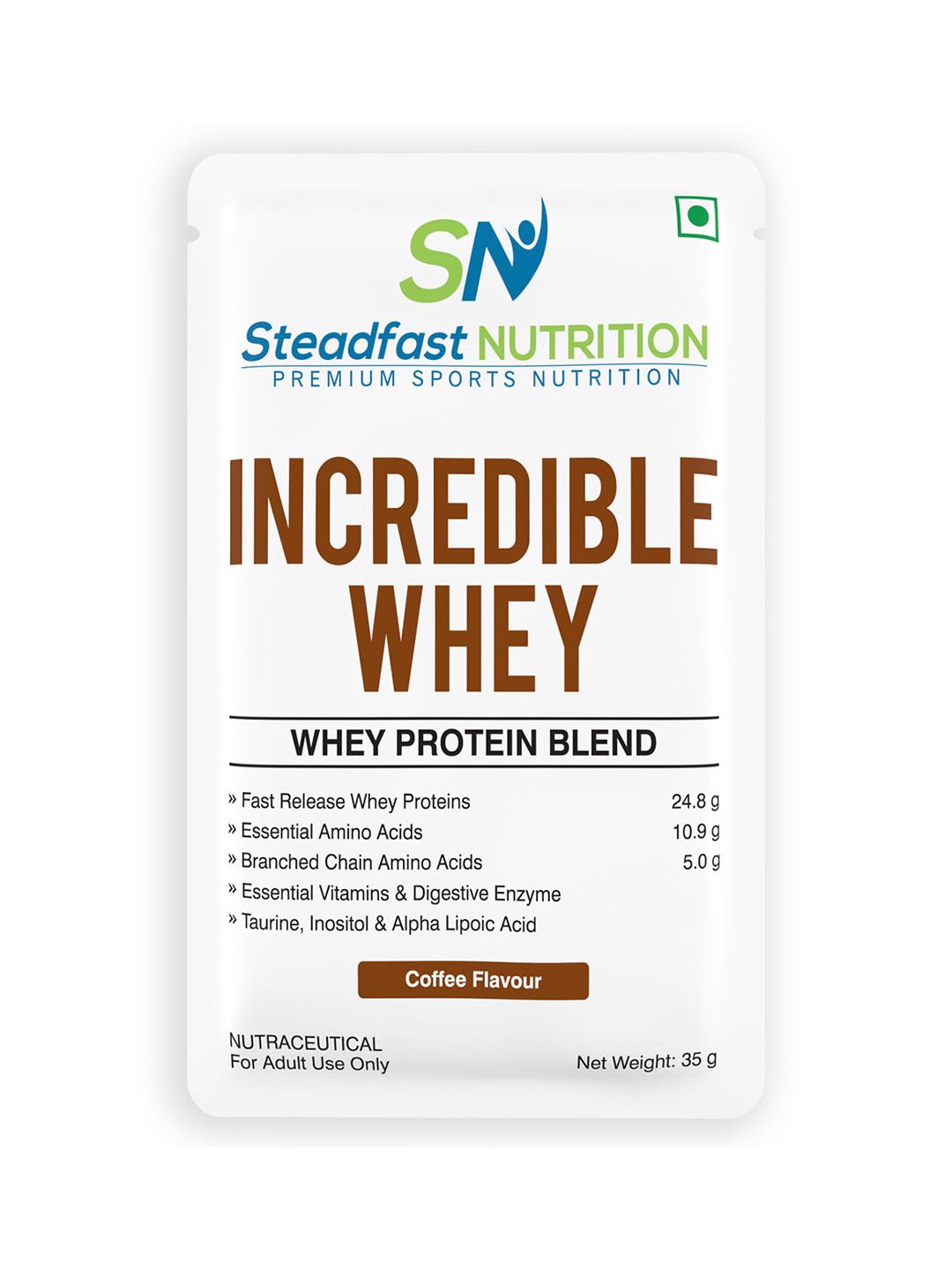 Incredible Whey Protein Blend For An Incredible You Coffee 30 Sachets 1050g