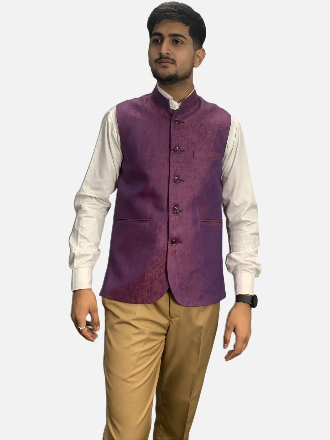 GARGIAN Master Cut Men Lavender Polyester Jackets