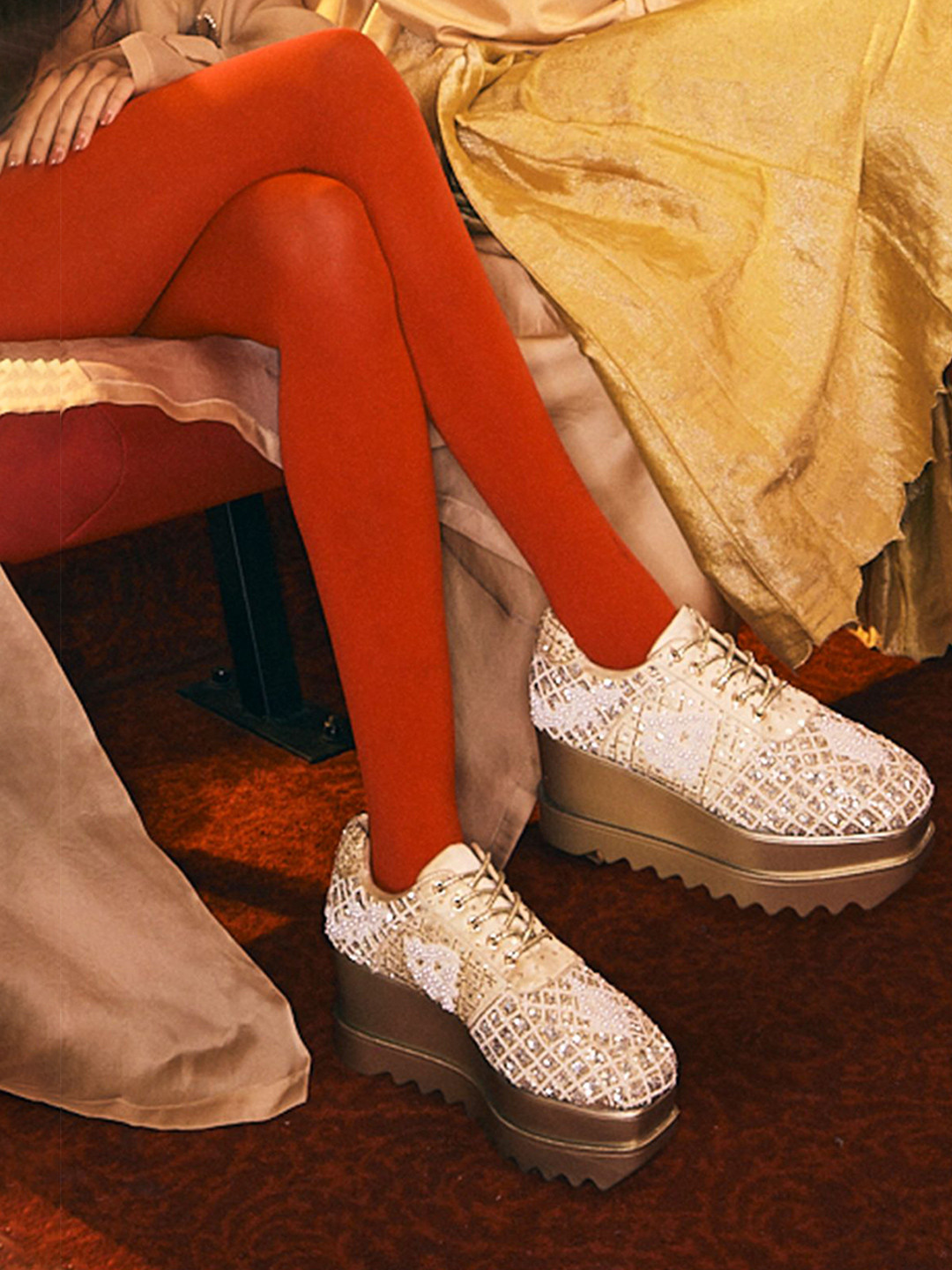 Anaar Women Shehzaadi Wedge Sneakers