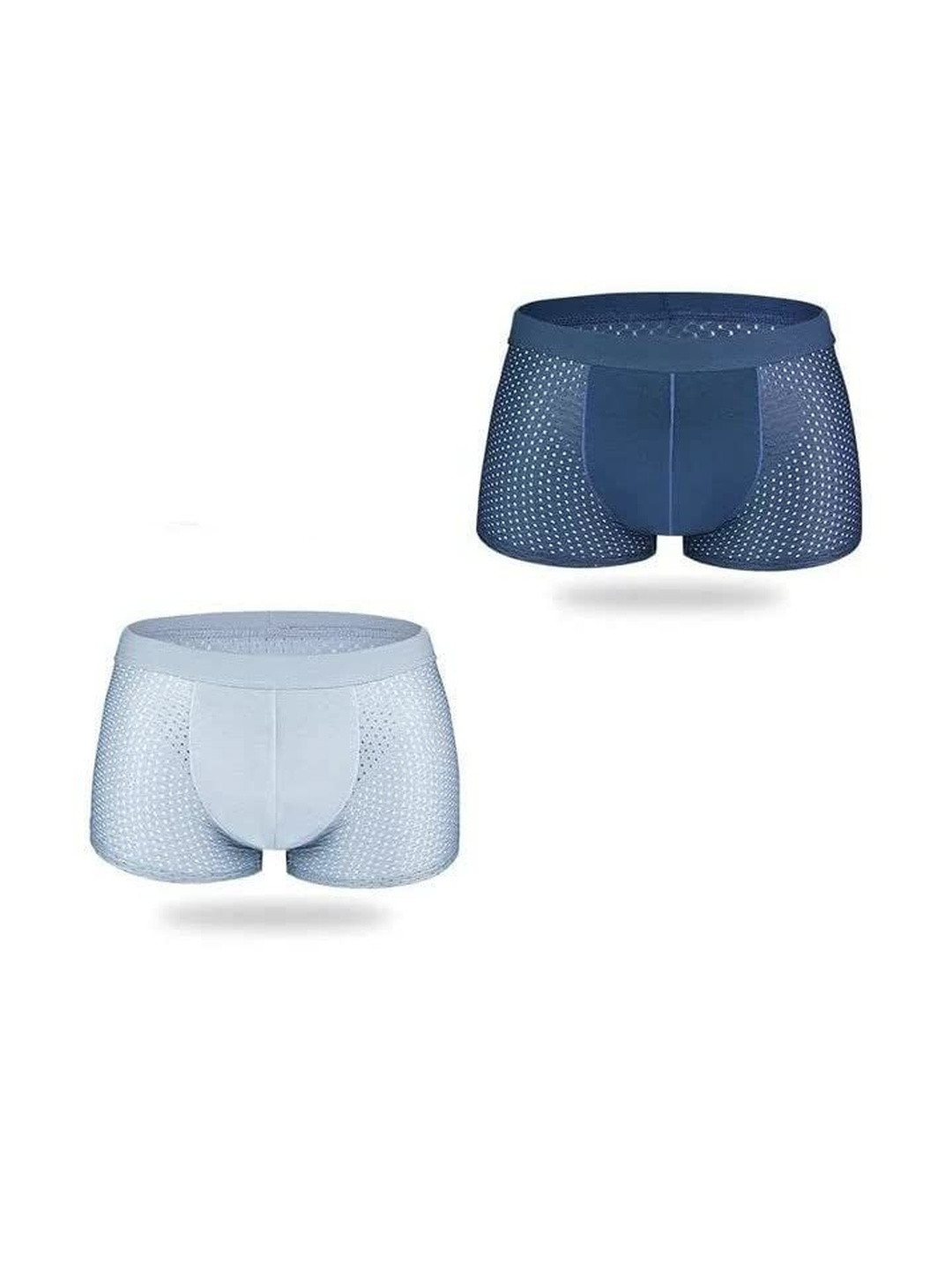ASJAR Pack Of 2 Mid-Rise Cotton Short Boxer Briefs - 2 Brief Dot-2L