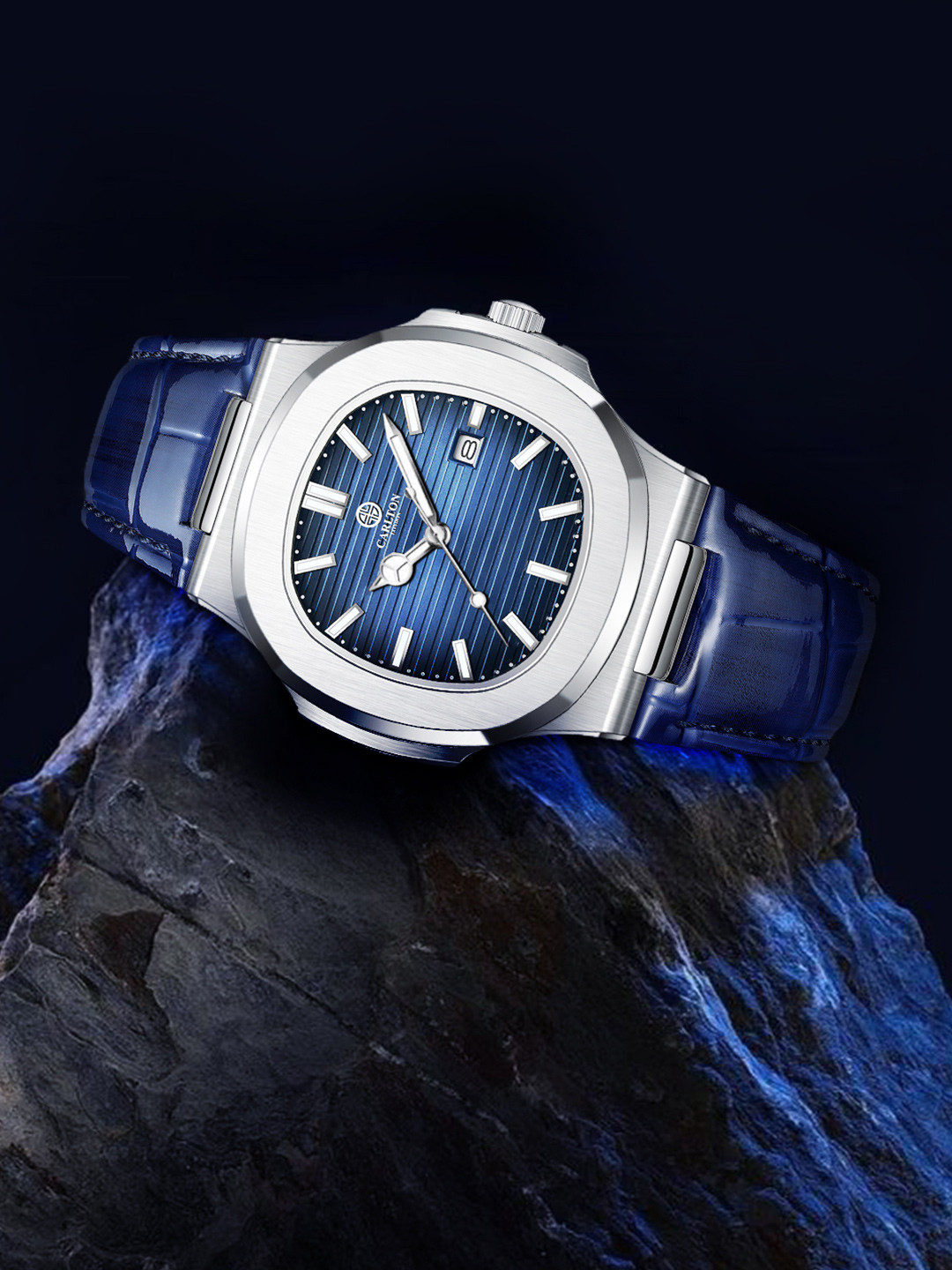 Carlton London Men Dial & Leather Bracelet Style Straps Analogue Watch CLJOR-003