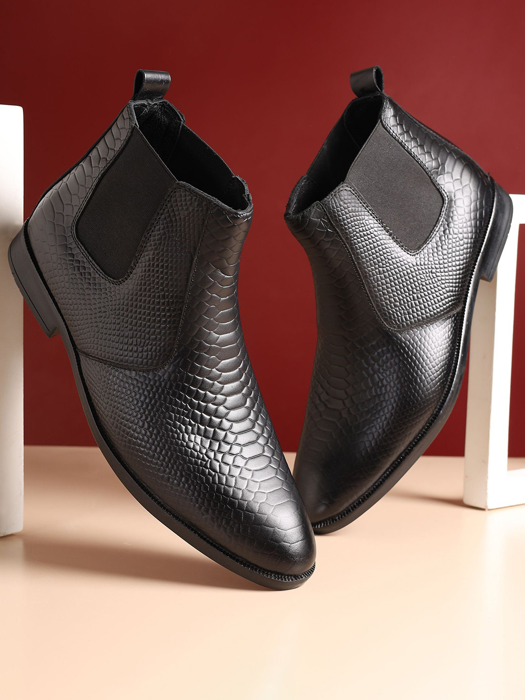 Hayes London Men Block Heels Chelsea Boots