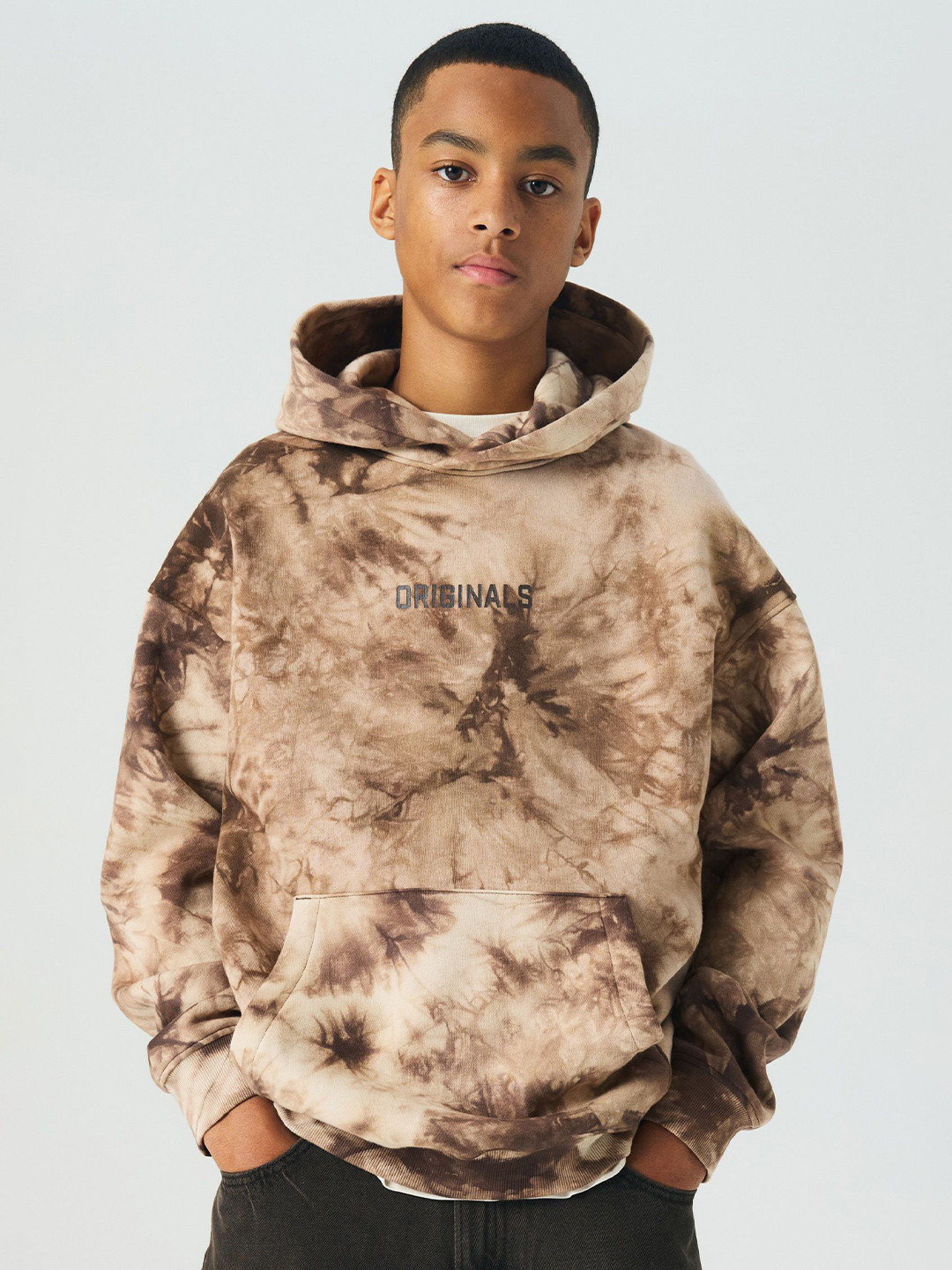 H&M Boys Double Layered Loose Fit Hoodie Sweatshirt