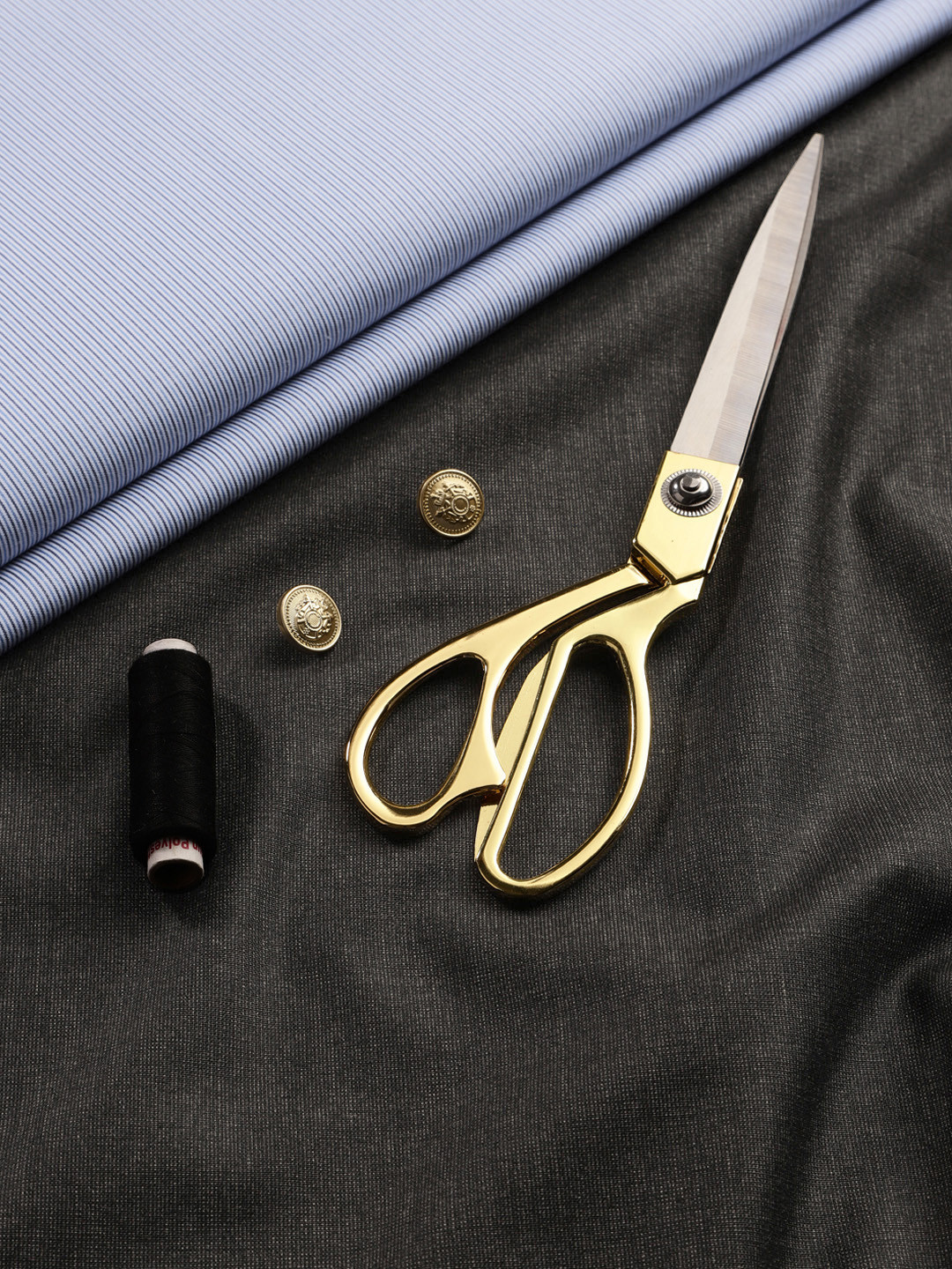 Raymond Men Striped Cotton Shirt and Trousers Clothing Fabric