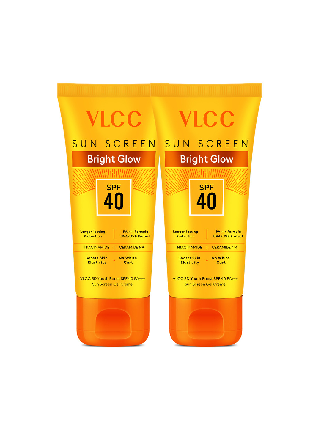VLCC Set of 2 Bright Glow SPF40 Sunscreen Gel Cream - 50g each