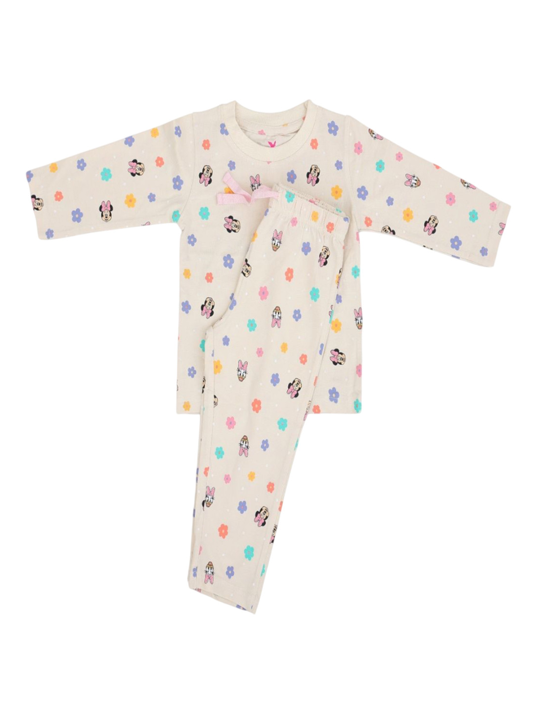 PAPIHA PUNCH Kids Mickey Mouse Printed Organic Cotton T-shirt & Trousers