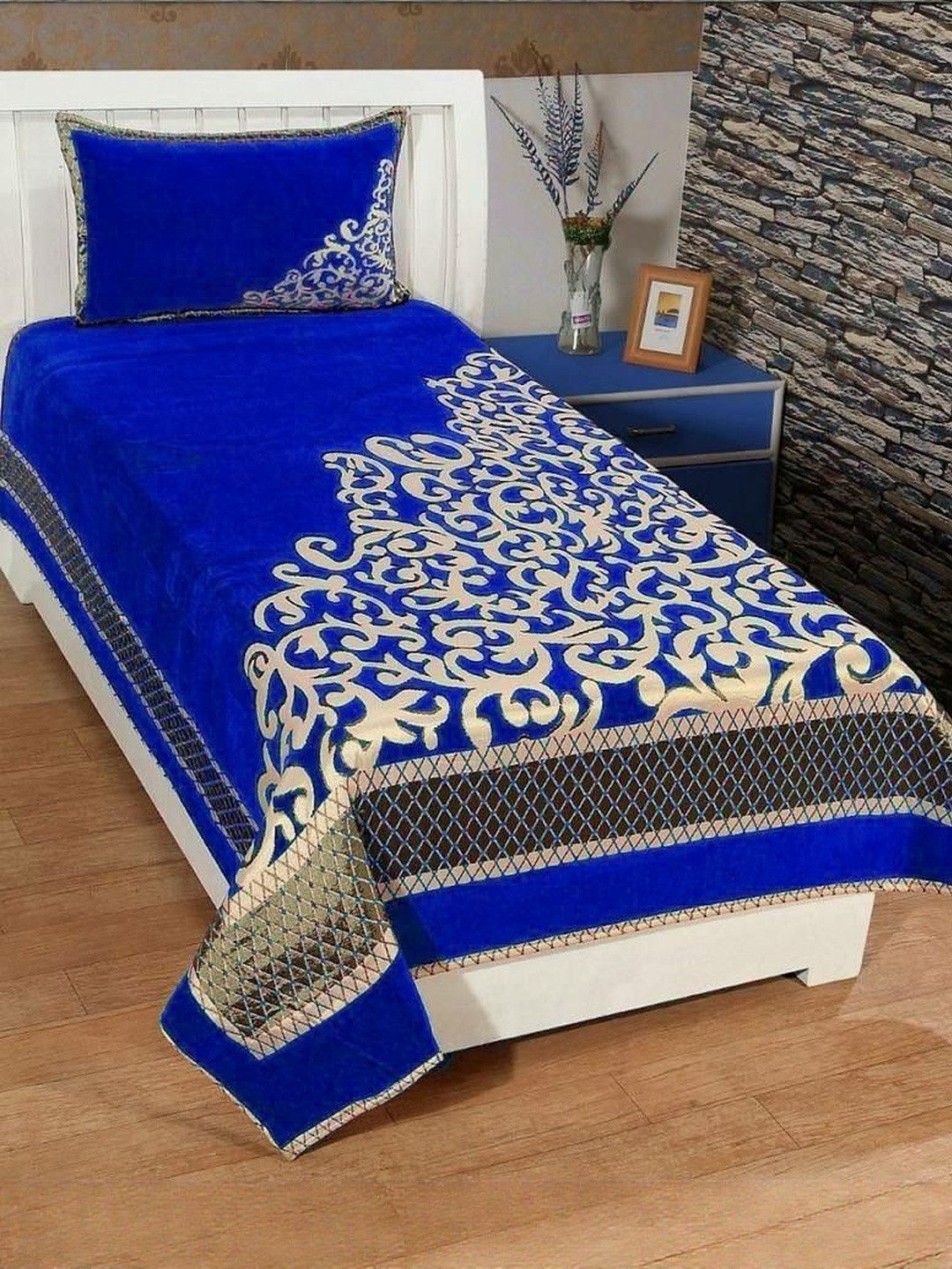 Fabture Single Bedsheet with 1 Pillow Cover