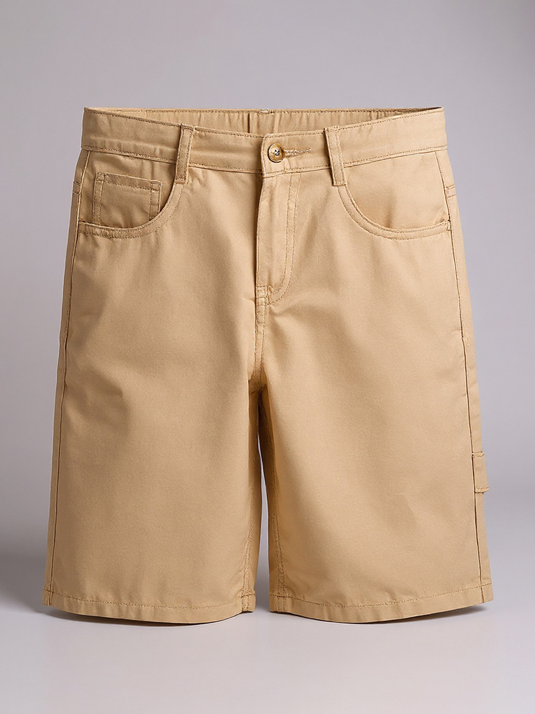 Purple United Kids Boys Beige Bermuda