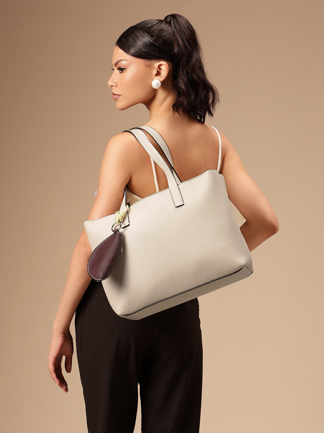 PARFOIS Structured Shoulder Bag with Coin Purse